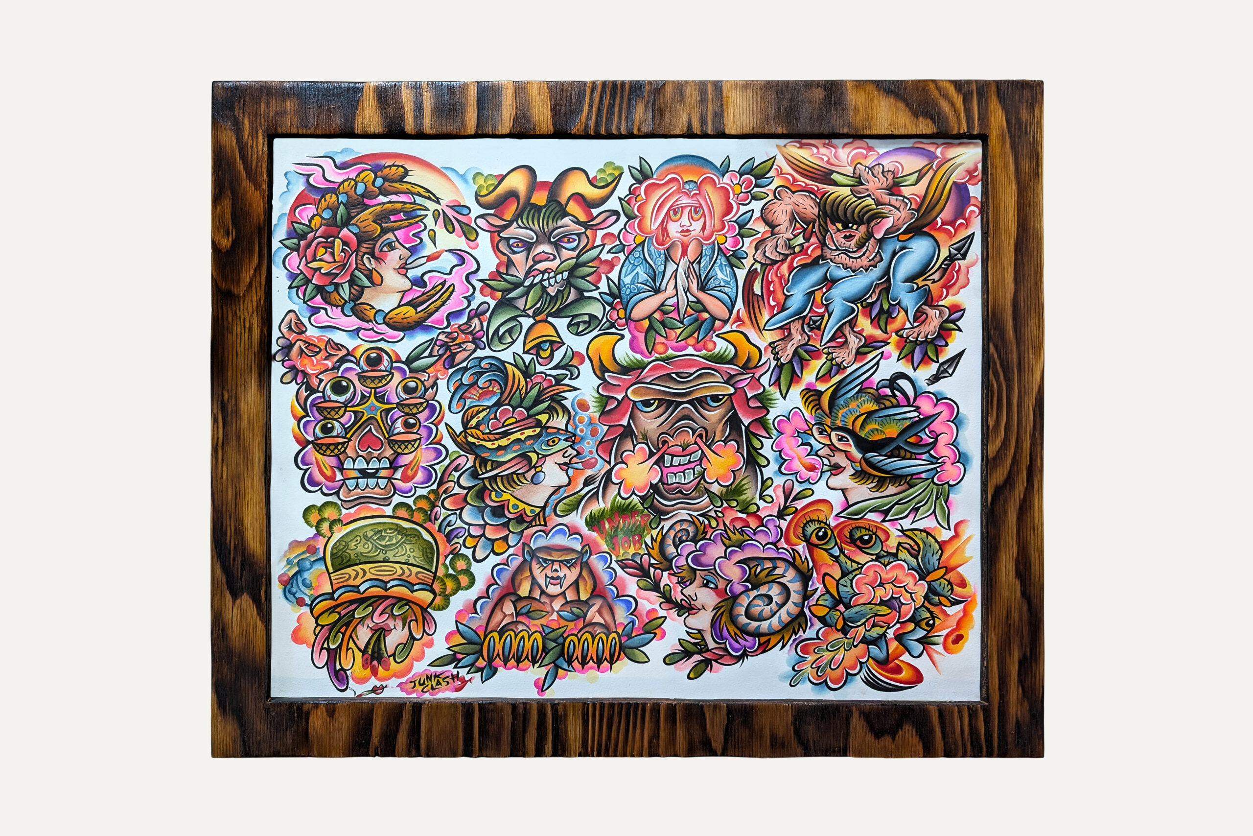 MASASHI作品細部 1  | UNDER JOB PARTY | ART AUCTION | Present by NOSETARADAMAS