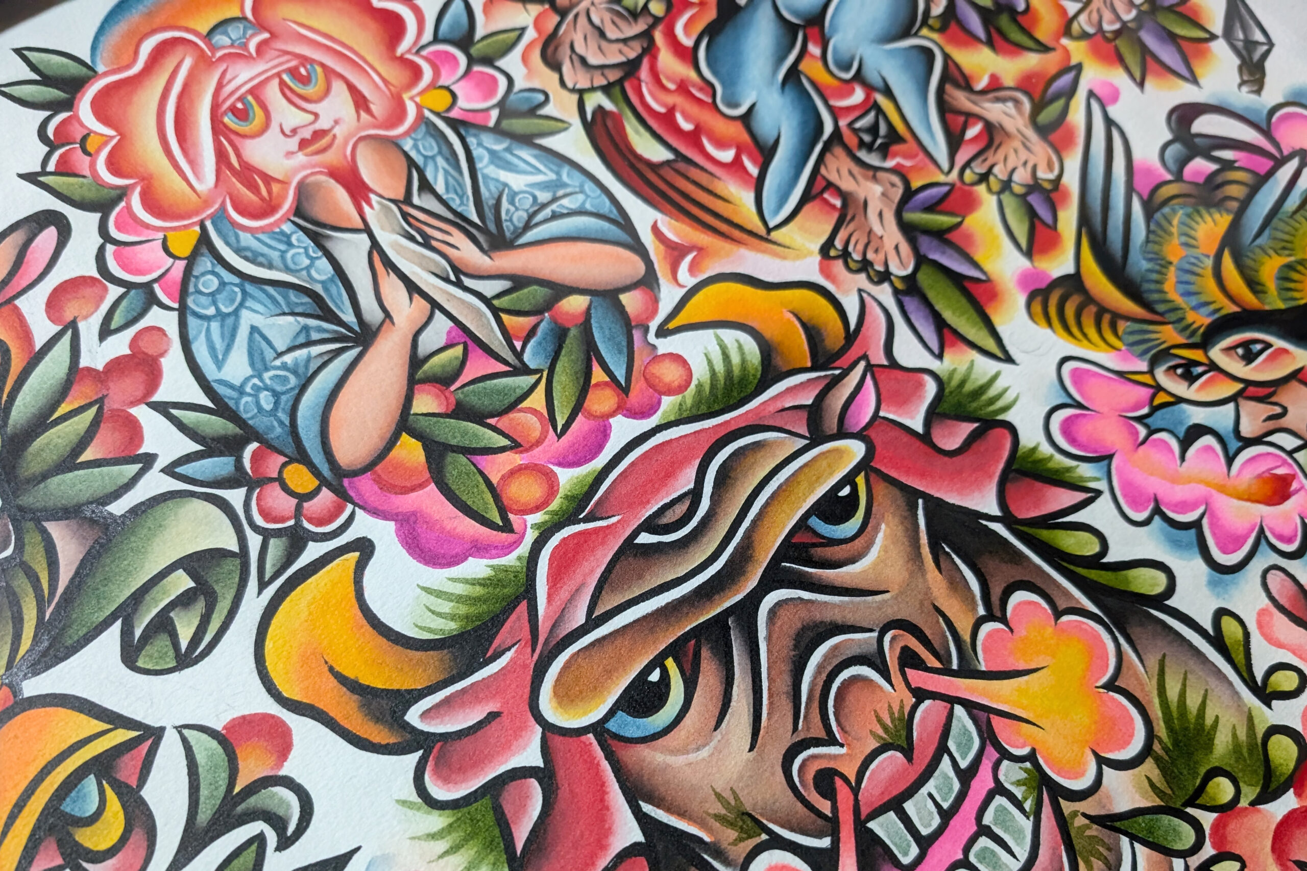 MASASHI作品細部 9  | UNDER JOB PARTY | ART AUCTION | Present by NOSETARADAMAS
