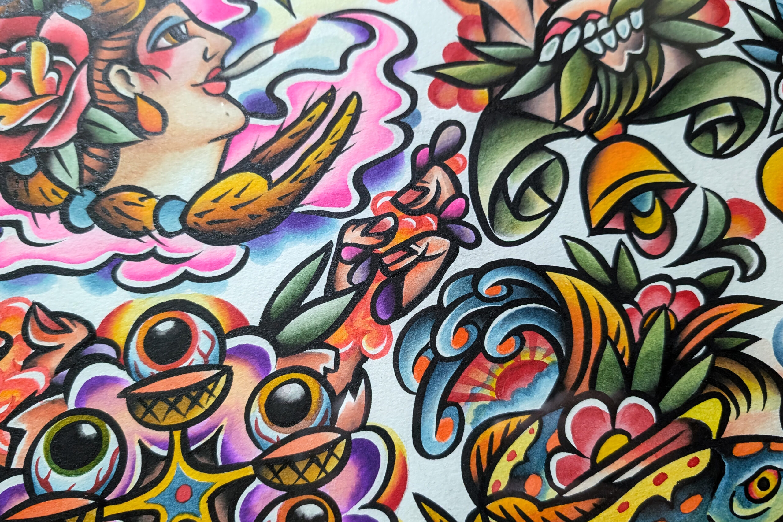 MASASHI作品細部 7  | UNDER JOB PARTY | ART AUCTION | Present by NOSETARADAMAS