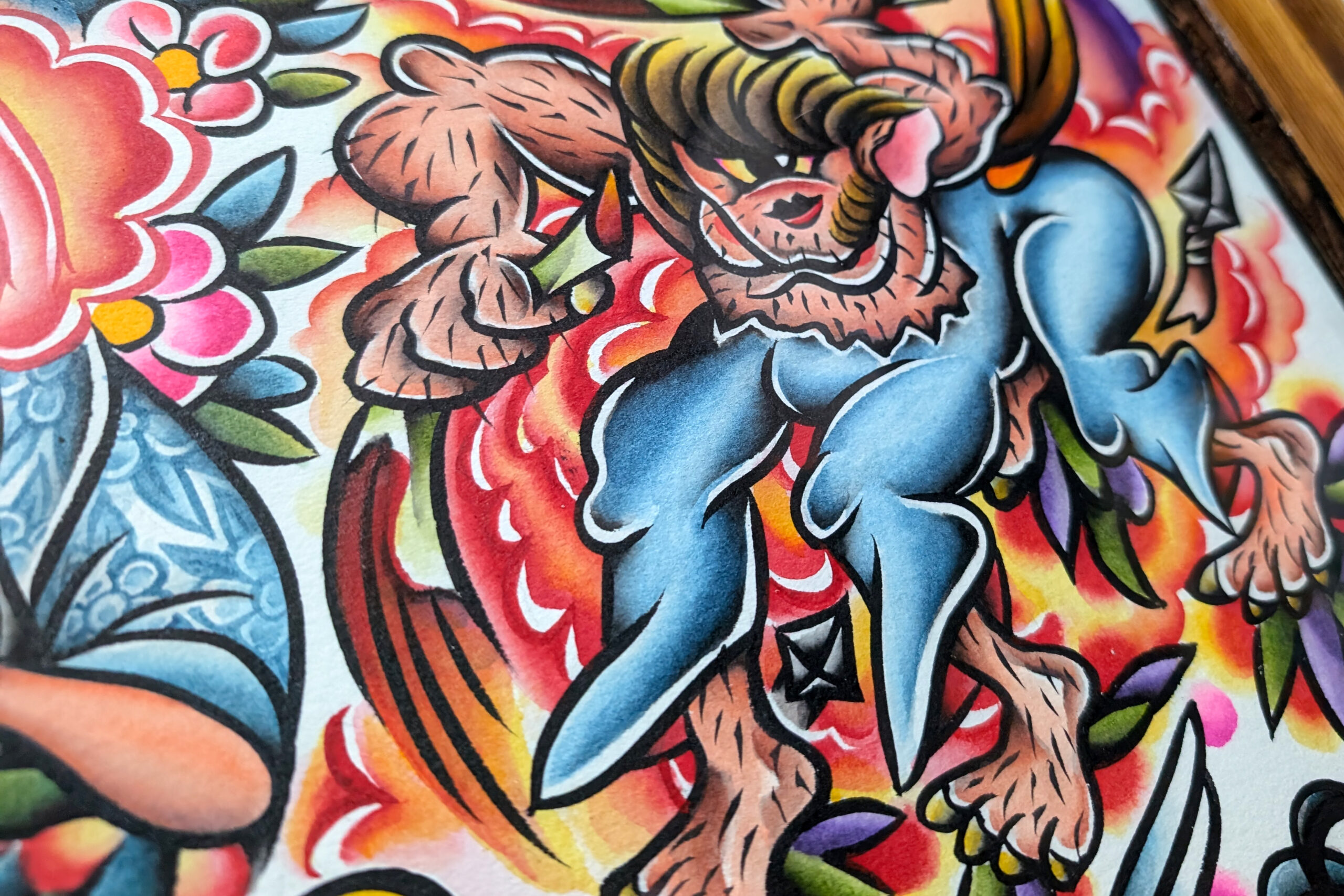 MASASHI作品細部 2  | UNDER JOB PARTY | ART AUCTION | Present by NOSETARADAMAS