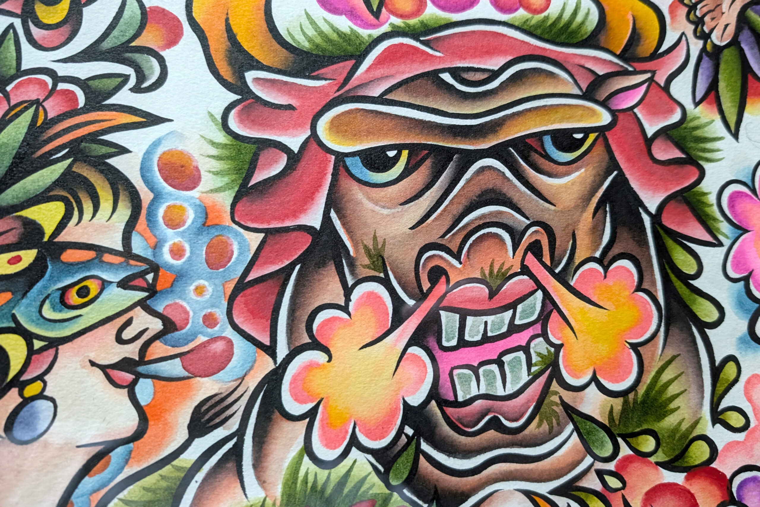 MASASHI作品細部 4  | UNDER JOB PARTY | ART AUCTION | Present by NOSETARADAMAS