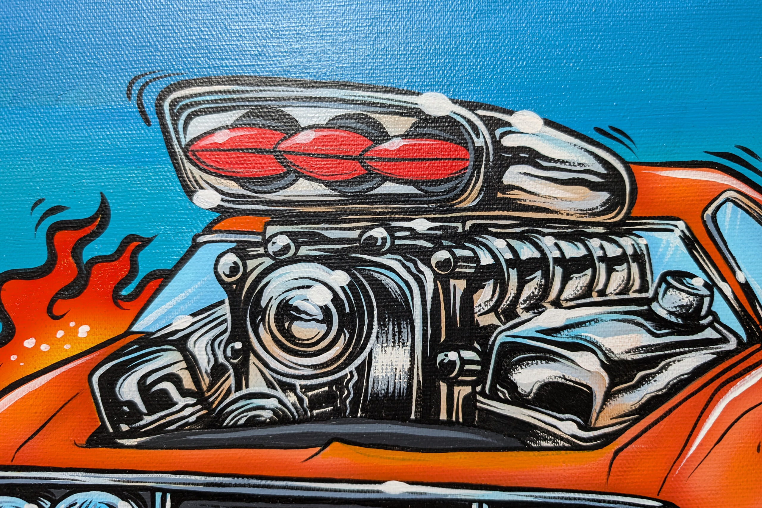 SPEED LUCK作品細部 3  | UNDER JOB PARTY | ART AUCTION | Present by NOSETARADAMAS