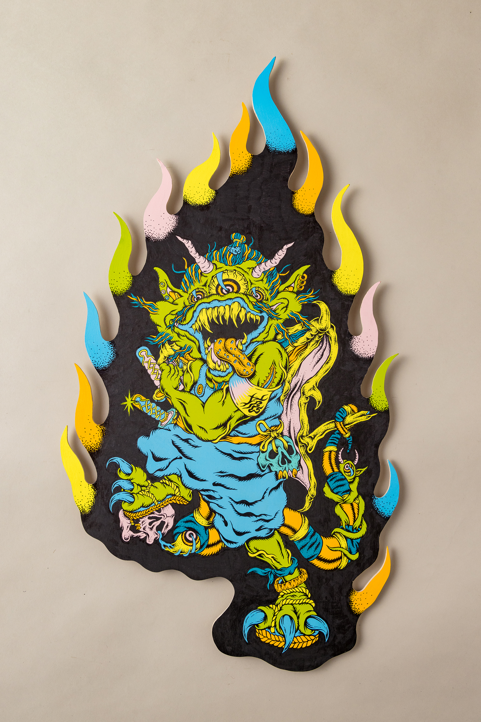 JIMMYPAINT作品細部 1  | UNDER JOB PARTY | ART AUCTION | Present by NOSETARADAMAS