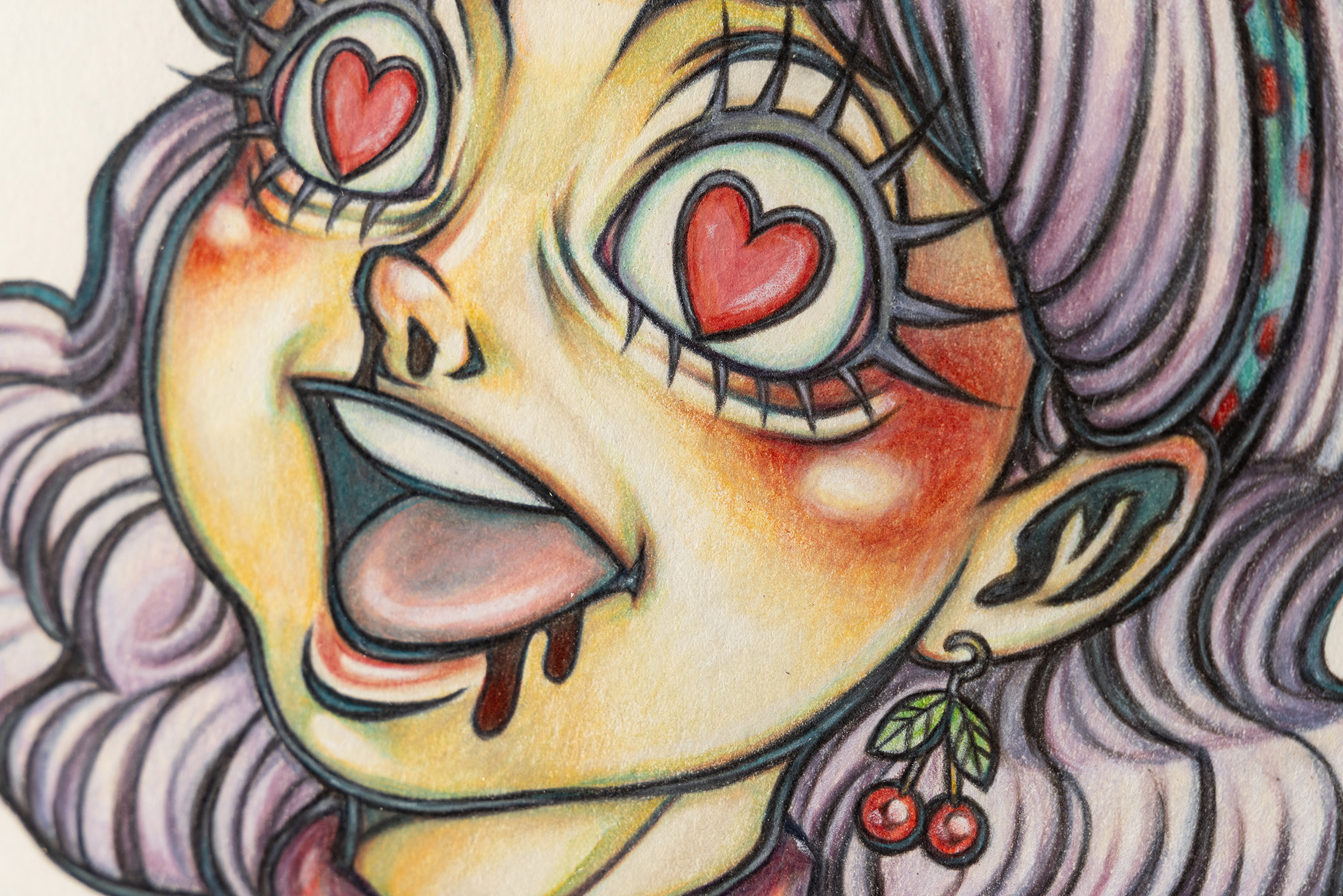 五月雨薫作品細部 2  | UNDER JOB PARTY | ART AUCTION | Present by NOSETARADAMAS