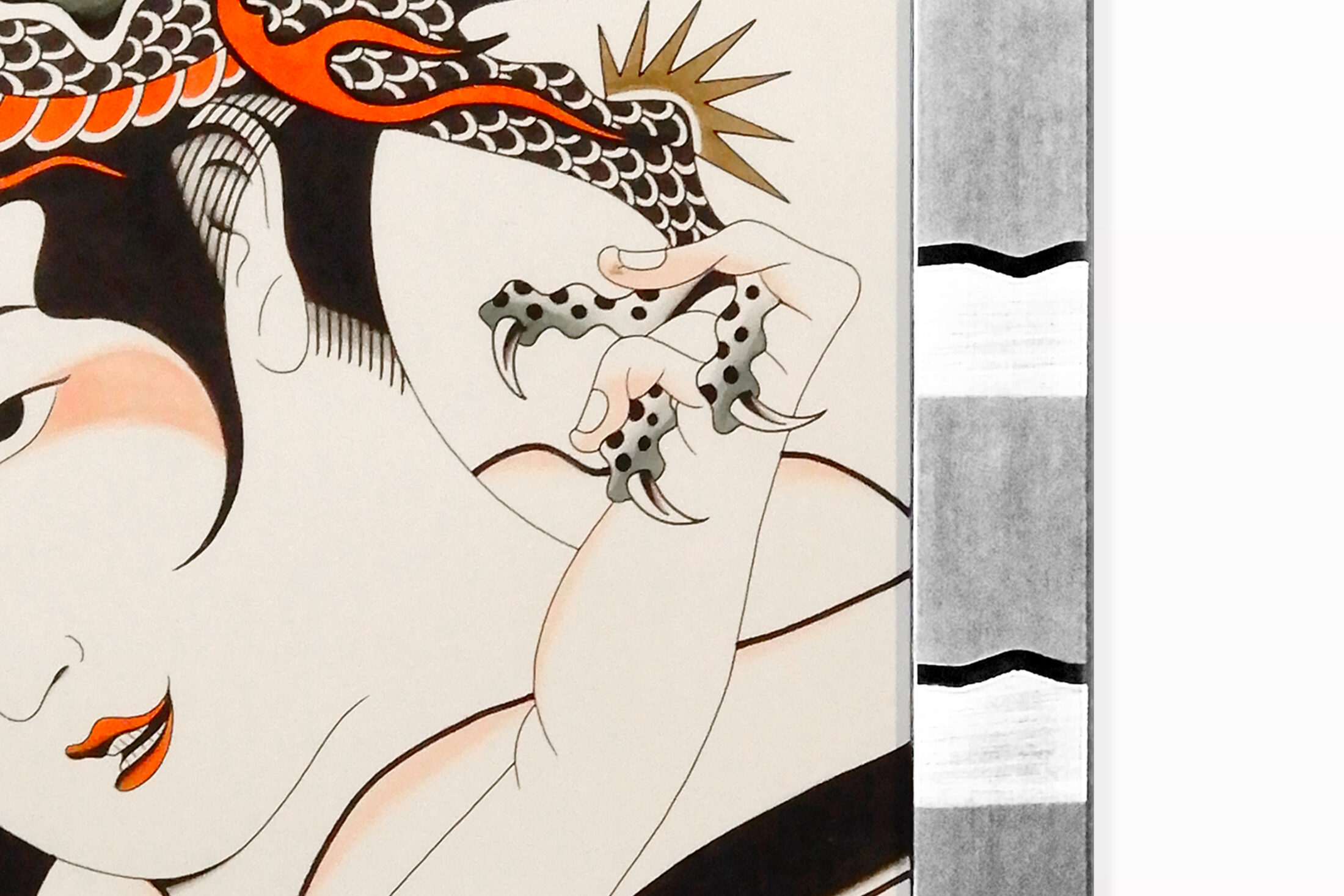 CULPIN作品細部 3  | UNDER JOB PARTY | ART AUCTION | Present by NOSETARADAMAS