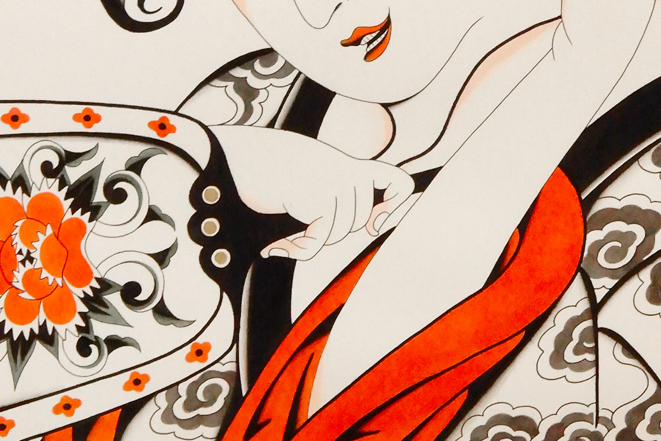 CULPIN作品細部 4  | UNDER JOB PARTY | ART AUCTION | Present by NOSETARADAMAS