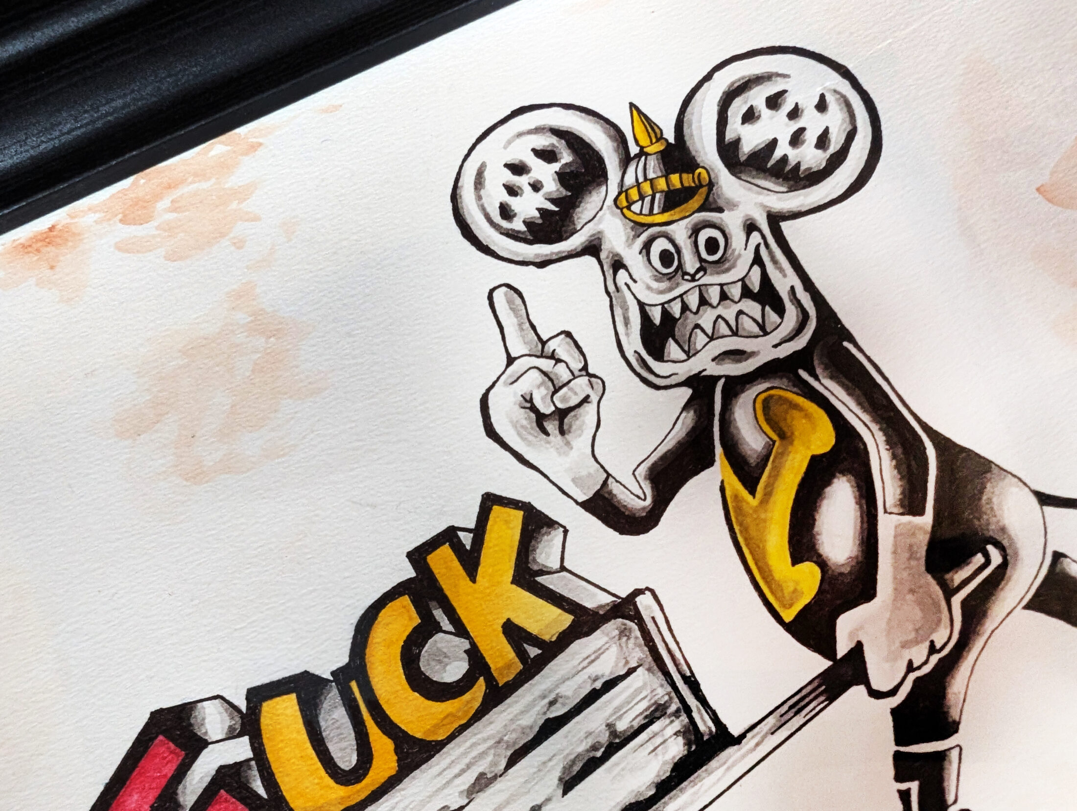 vinny作品細部 3  | UNDER JOB PARTY | ART AUCTION | Present by NOSETARADAMAS