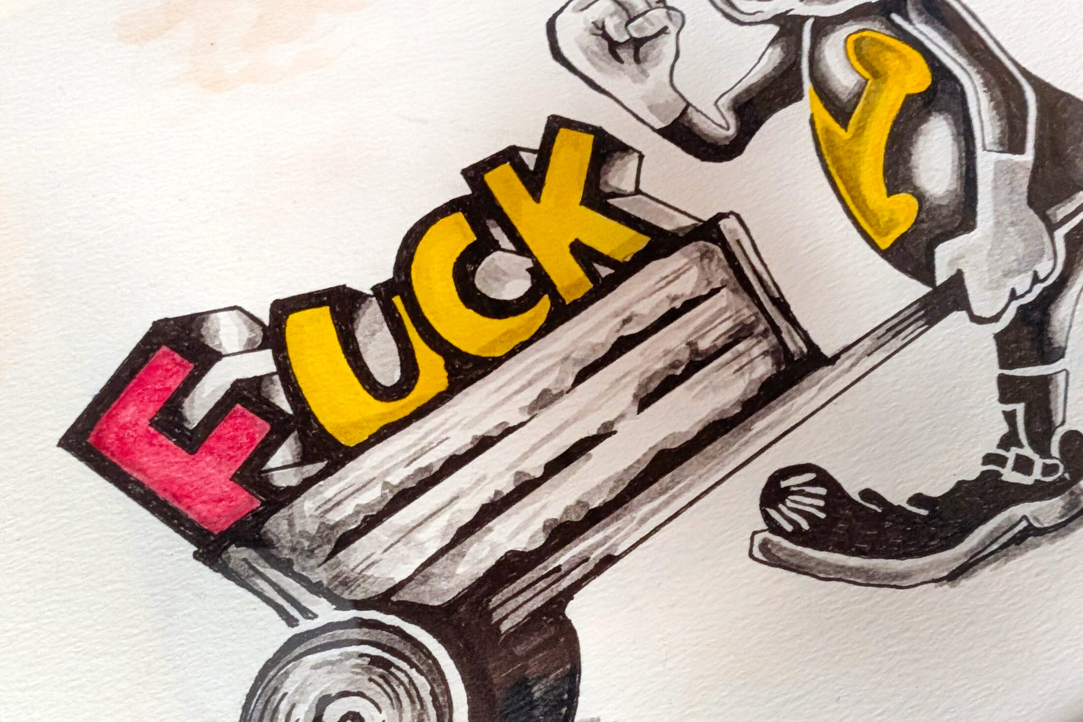 vinny作品細部 4  | UNDER JOB PARTY | ART AUCTION | Present by NOSETARADAMAS