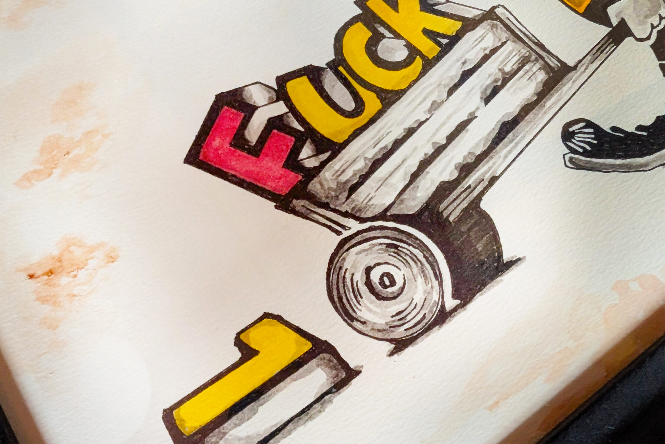 vinny作品細部 5  | UNDER JOB PARTY | ART AUCTION | Present by NOSETARADAMAS