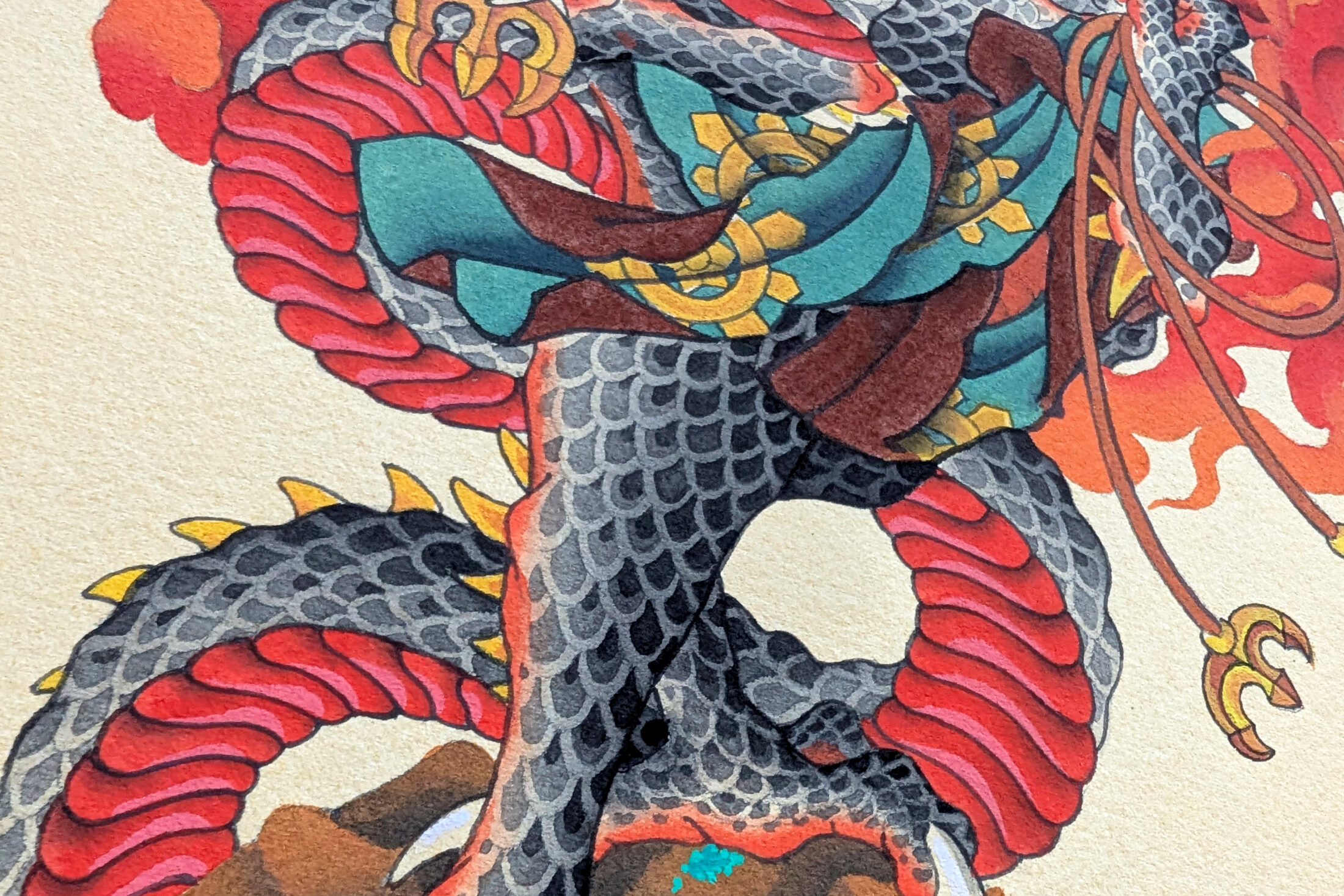 彫兆作品細部 3  | UNDER JOB PARTY | ART AUCTION | Present by NOSETARADAMAS