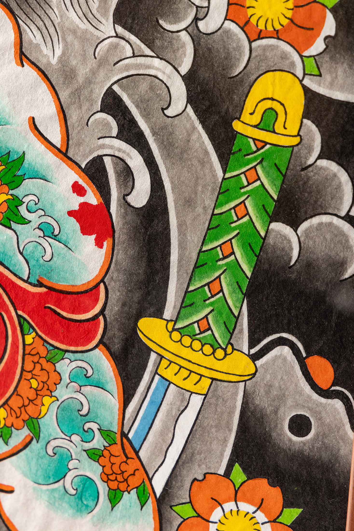 山陽 彫ふく作品細部 7  | UNDER JOB PARTY | ART AUCTION | Present by NOSETARADAMAS