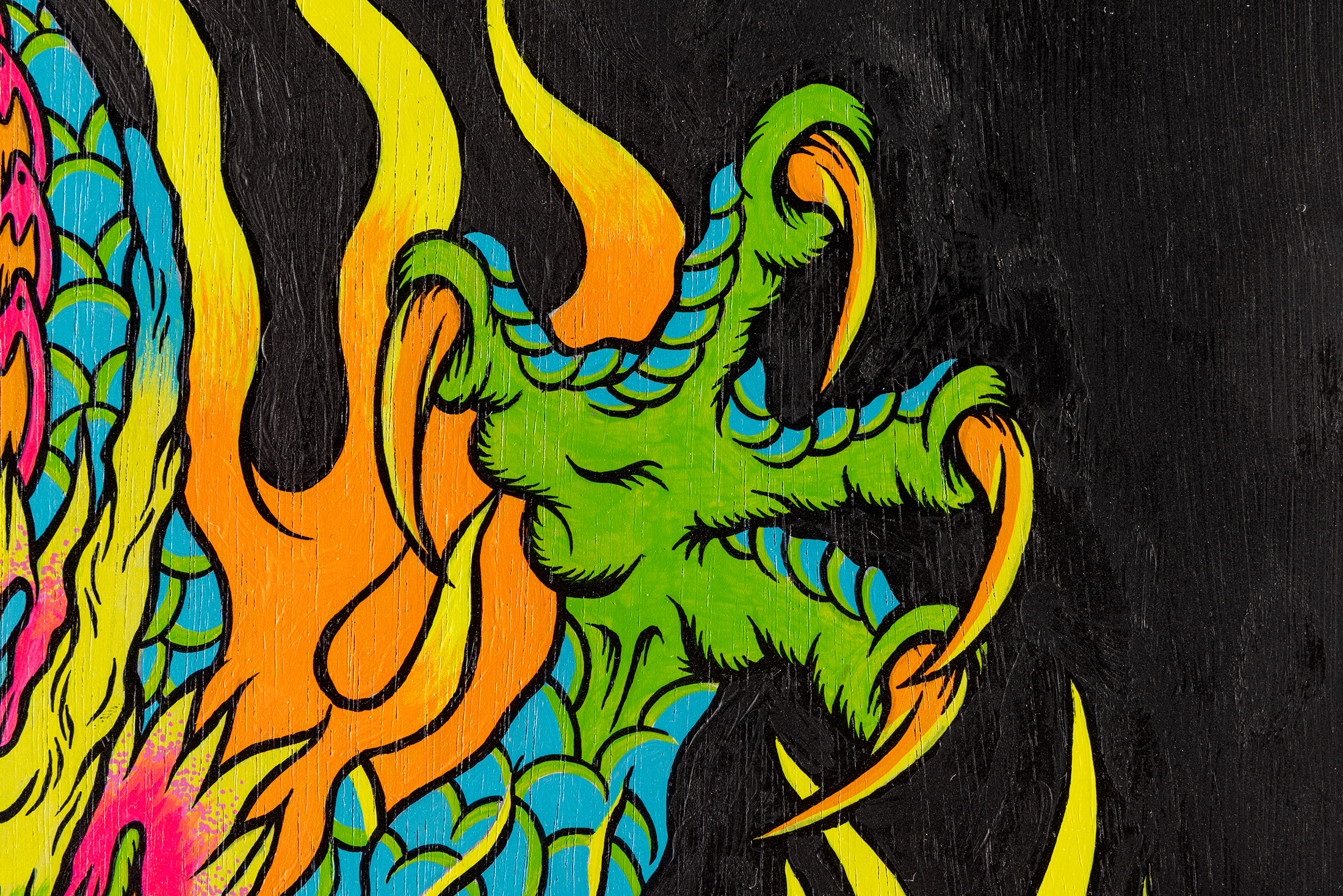 JIMMYPAINT作品細部 3  | UNDER JOB PARTY | ART AUCTION | Present by NOSETARADAMAS